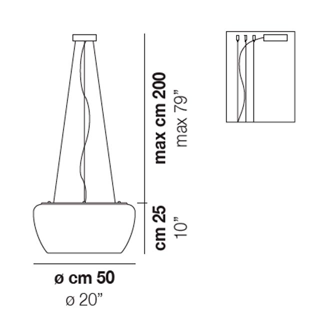 vistosi implode rippvalgusti 50cm tooteleht