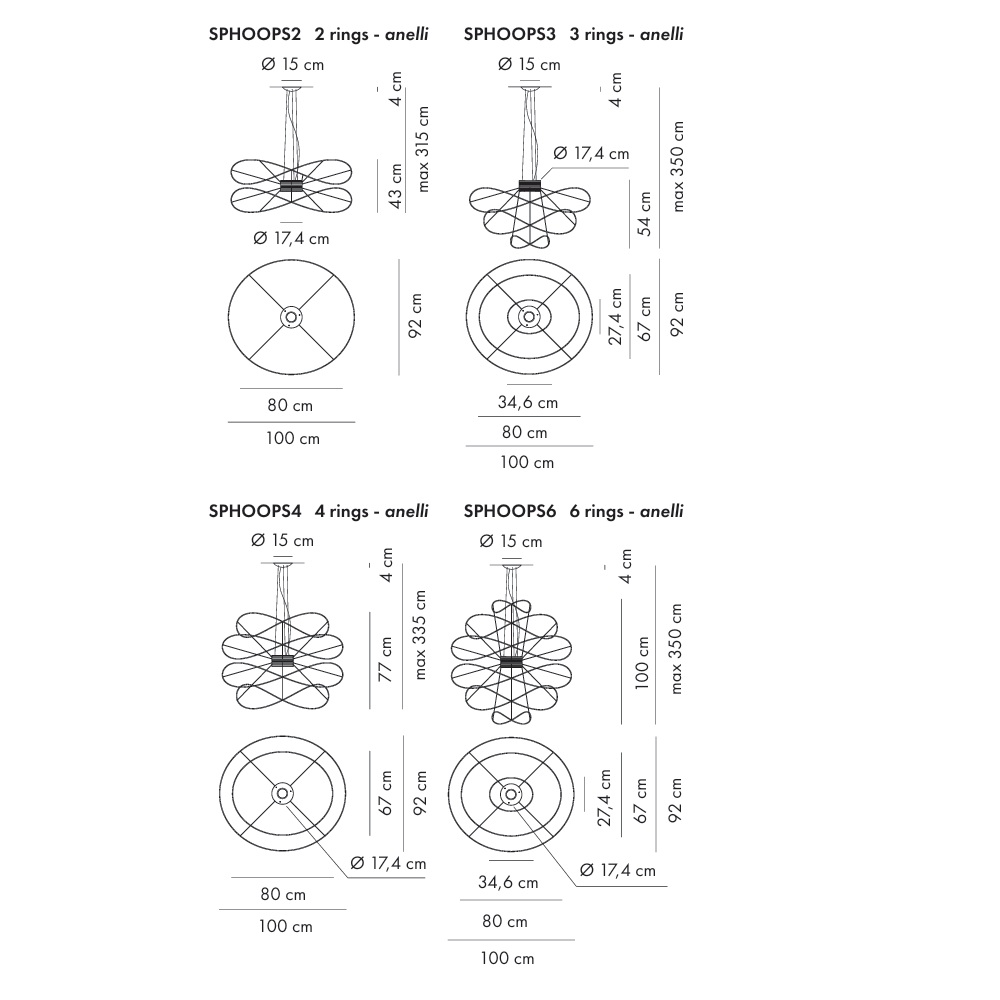 AXOLIGHT Hoops rippvalgusti tooteleht