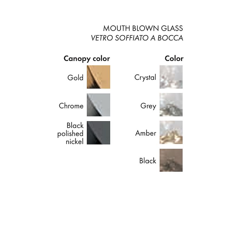 Axolight Mountain Wiev rippvalgusti toonid