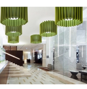 Axolight Skirt 100cm rippvalgusti interjööris 1