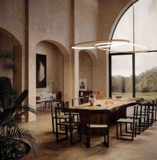 Leds C4 Circular 1200mm interjööris 1