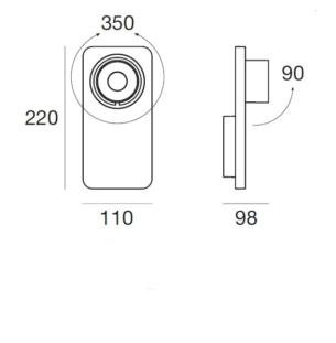 Seinavalgusti LineaLight Beebo joonis