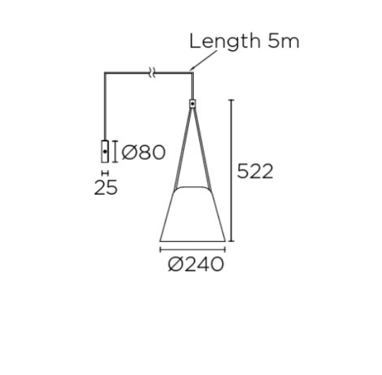 Leds seinavalgusti Attic joonis