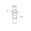 Leds süvisvalgusti 55-e150-ca-cl