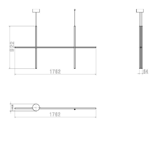 Rippvalgusti Flos coordinates data sheet