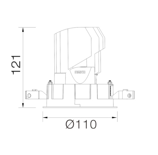 Nekolighting Sense 100 fixed joonis