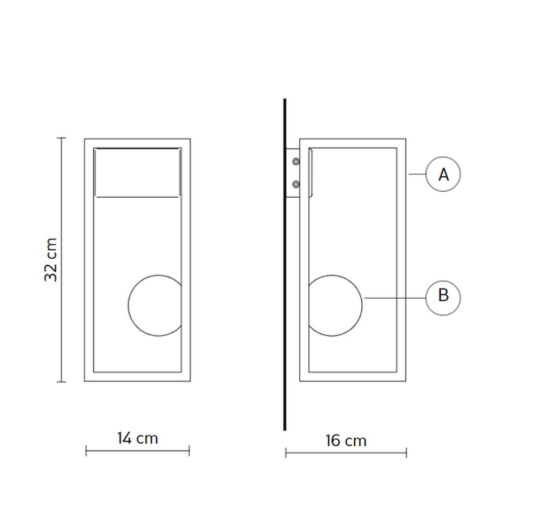 Karman Abachina AP291 B1 EXT outdoor lighting wall lamp white välisvalgusti seinavalgusti data sheet