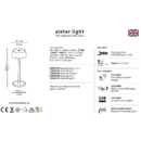 ZAFFERANO SISTER LIGHT data sheet 1 outdoorlighting välisvalgusti