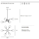 Lühter Stilnovo Galassia 6xE14 data sheet 1