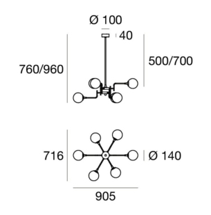 stilnovo galassia lühter tooteleht 1