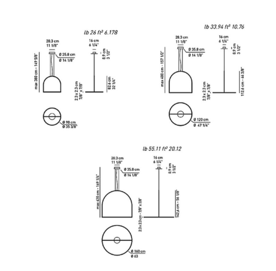 Axolight U-light rippvalgusti akustiline data sheet