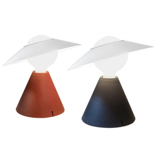 Stilnovo Fante black red tablelamp