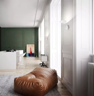 Linealight Poe W seinavalgusti interjööris 1