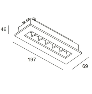 Leds süvisvalgusti Bento IP65