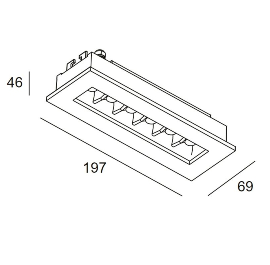 Leds süvisvalgusti Bento IP65