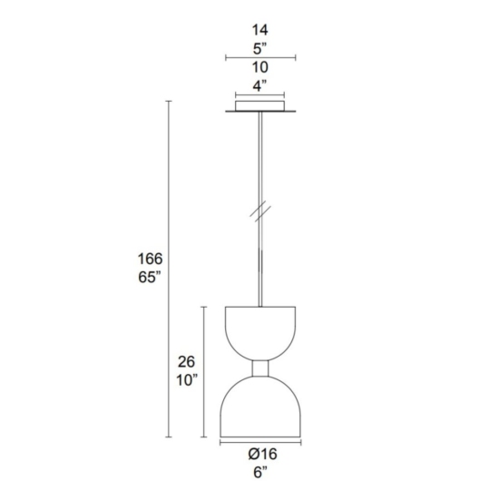 MM LAMPADARI CLESSIDRA rippvalgusti data sheet