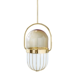 MM LAMPADARI Pill rippvalgusti kuldne still life 1