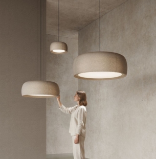 Leds c4 Gong rippvalgusti interjööris 2