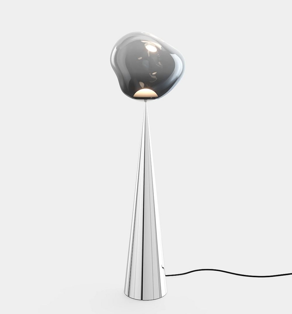 Tom Dixon Melt Cone Fat põrandavalgusti nikkel