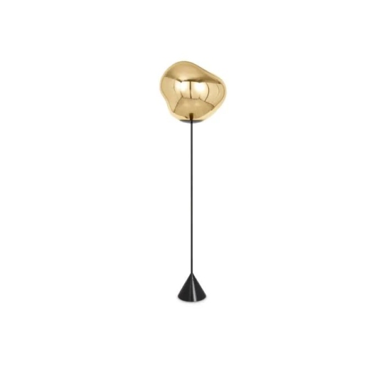 Tom Dixon Melt Cone Slim gold floorlamp