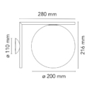 Flos IC wall-ceiling data sheet 1