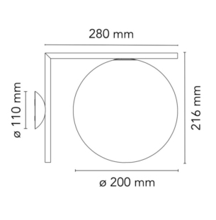 Flos IC wall-ceiling data sheet 1