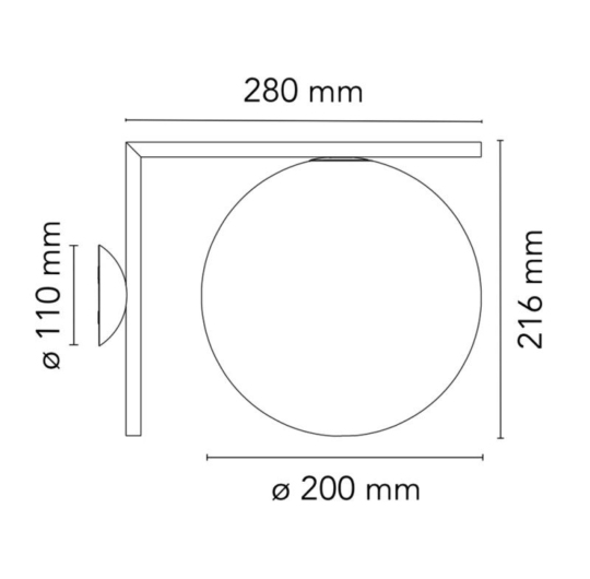 Flos IC wall-ceiling data sheet 1