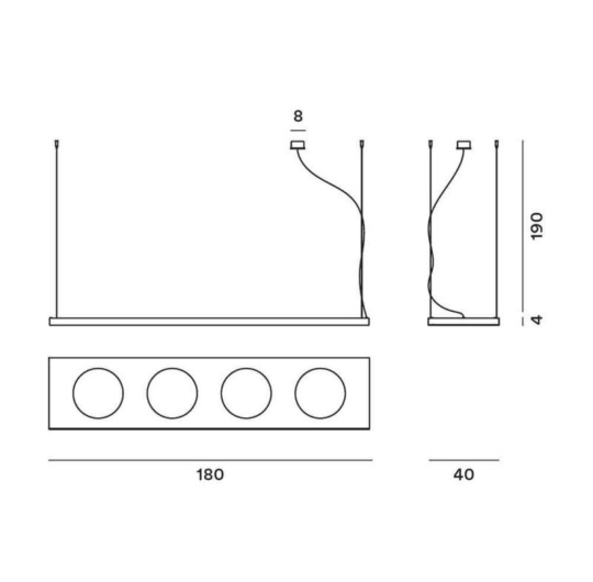 Foscarini DOLMEN suspension data sheet