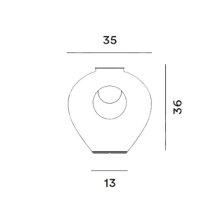 FOSCARINI madre table lamp data sheet