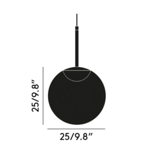 Tom Dixon Globe rippvalgusti 25 data sheet