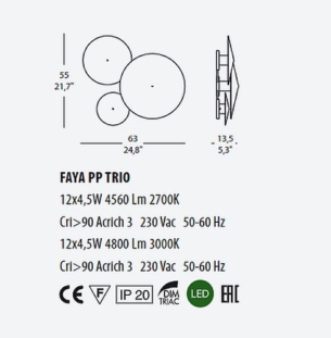MOROSINI Faya pp trio data sheet
