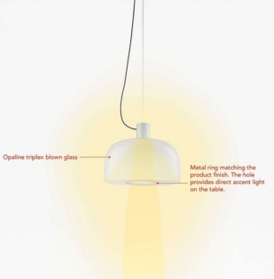 Flos Bellhop Glass S1rippvalgusti tooteleht