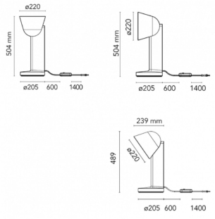 Flos Ceramique table lamp data sheet