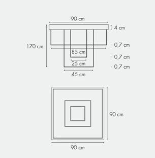 Icone Luce Cornice rippvalgusti