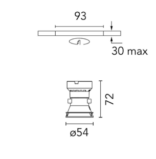 Flos kap 50 fixed süvisvalgusti vask tooteleht outlet