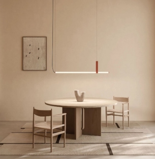 AXOLIGHT paralela horisontal rippvalgusti interjööris