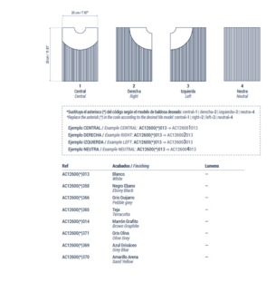 Bover Arid seinavalgusti dekoratiivplaadid