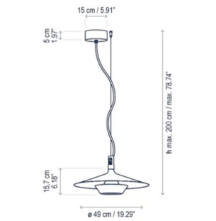 Bover Fanalet rippvalgusti 49 tooteleht