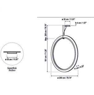 Bover Roda S 200 V rippvalgusti tooteleht