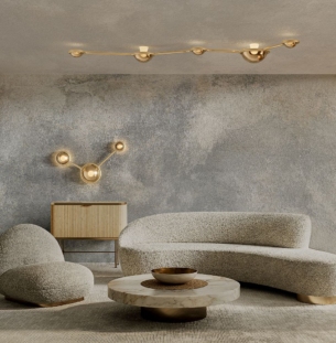 Lasvit Constellation laevalgusti interjööris 1