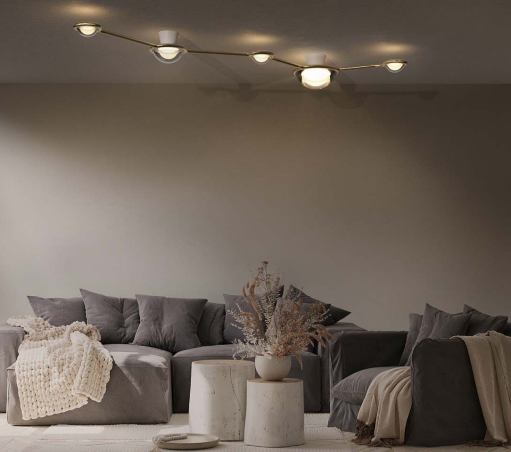 Lasvit Constellation laevalgusti interjööris 2