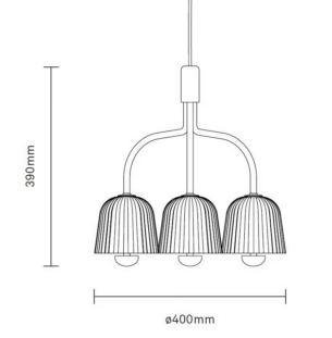 Nuura Asteea 3 lühter rippvalgusti tooteleht