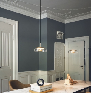 Nuura Blossi 1 rippvalgusti interjööris