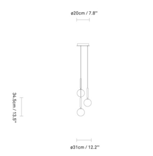 Nuura Miira 3 rippvalgusti tooteleht