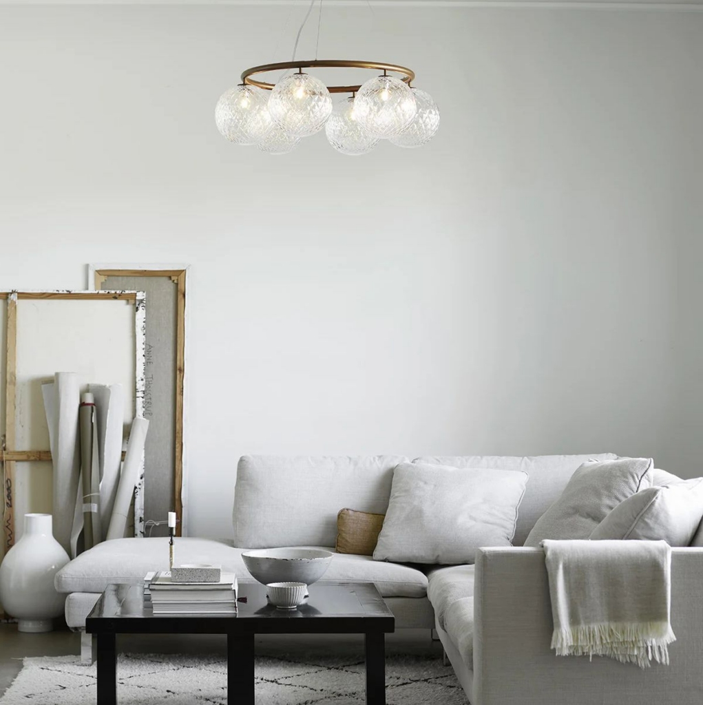 Nuura Miira 6 circular rippvalgusti 1 interjööris