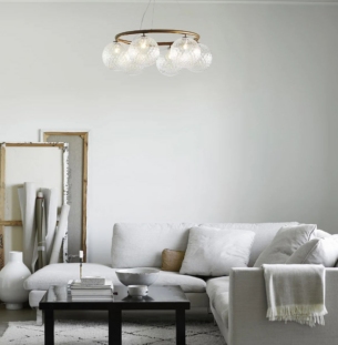 Nuura Miira 6 circular rippvalgusti 1 interjööris