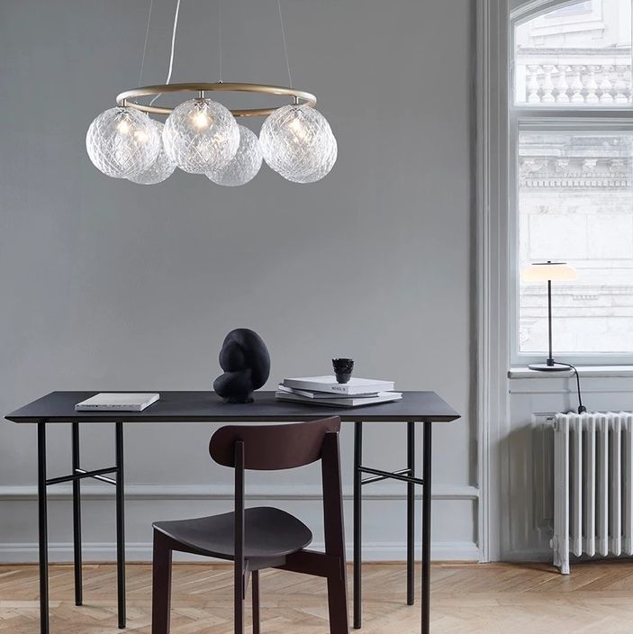 Nuura Miira 6 circular rippvalgusti 2 interjööris