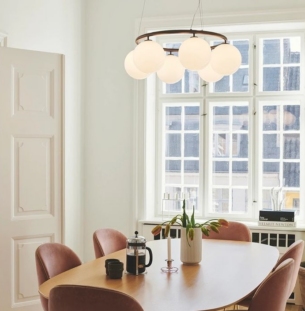 Nuura Miira 6 circular rippvalgusti 3 interjööris