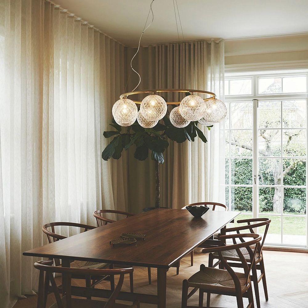 Nuura Miira 6 circular rippvalgusti 4 interjööris