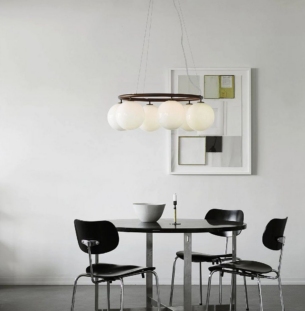 Nuura Miira 6 circular rippvalgusti 5 interjööris